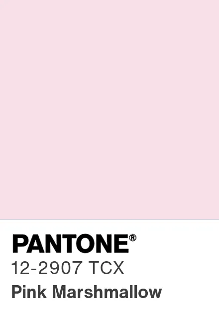 PANTONE 12-2907 TCX Pink Marshmallow - Pantone色号库|Pantone