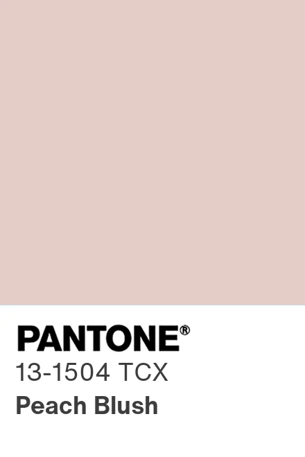 PANTONE 13-1504 TCX Peach Blush - Pantone色号库|Pantone潘通中国官网