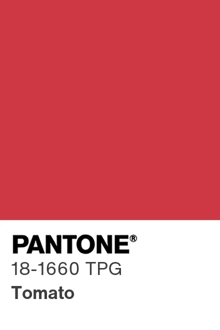 PANTONE 18-1660 TPG Tomato - Pantone色号库|Pantone潘通中国官网