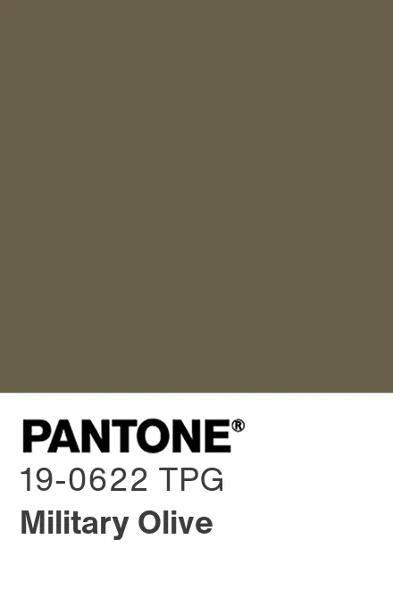 Pantone 19 0622 Tpg Military Olive Pantone色号库pantone潘通中国官网 