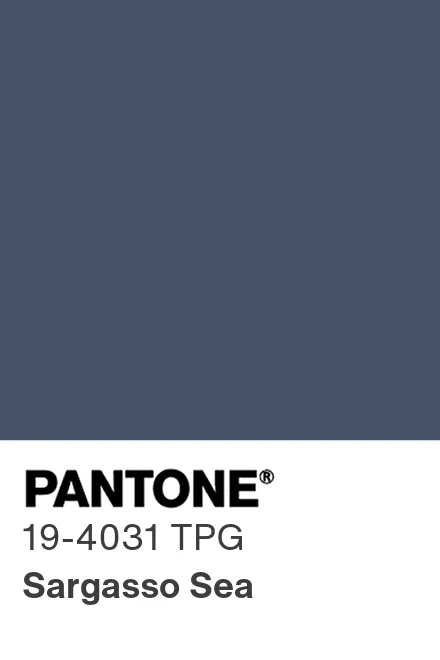 Sarasso Color Code PANTONE 19-4031 TPG Sargasso Sea - Pantone色号库|Pantone潘通中国官网