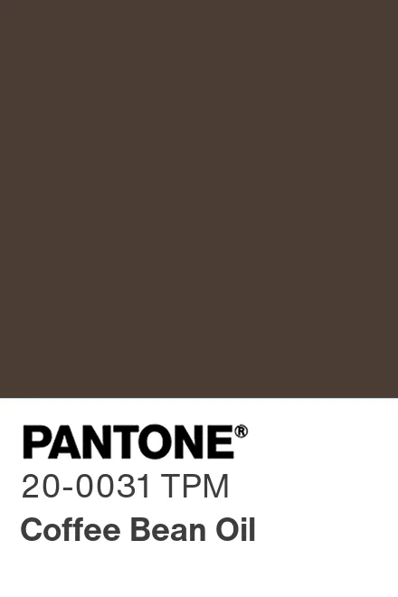 PANTONE 20-0031 TPM Coffee Bean Oil - Pantone色号库|Pantone潘通中国官网