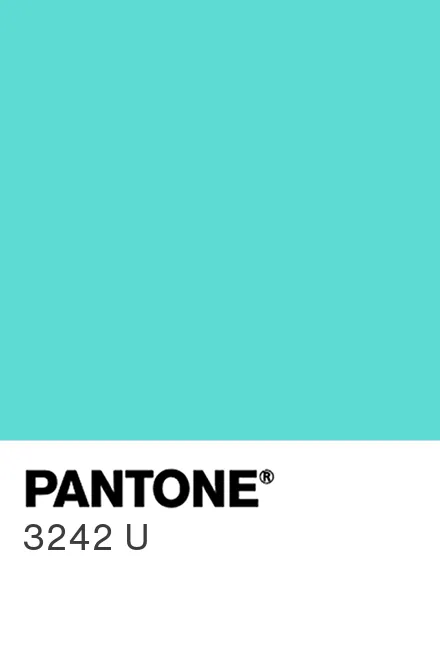 PANTONE 3242 U - Pantone色号库|Pantone潘通中国官网
